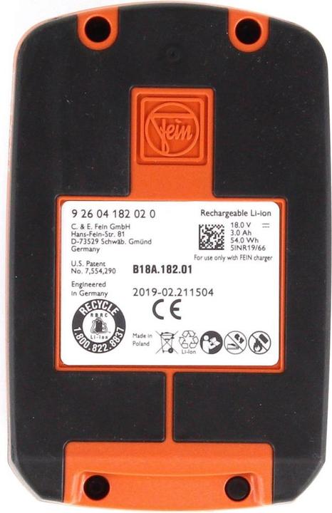 Produktbild Fein Akkus Li-Ion (18 V)