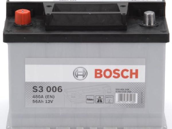 Actual product image Bosch Automotive Starter battery S3 060 12V 56Ah 480A (12 V, 56 Ah, 480 A)