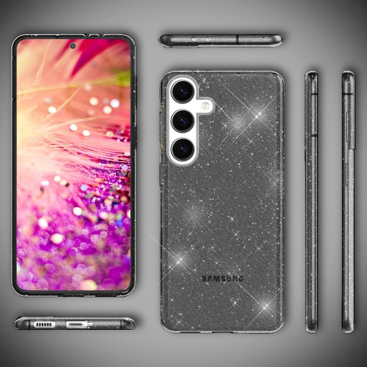 Produktbild Nalia Klare Glitzer Silikon Hülle (Samsung Galaxy S24)