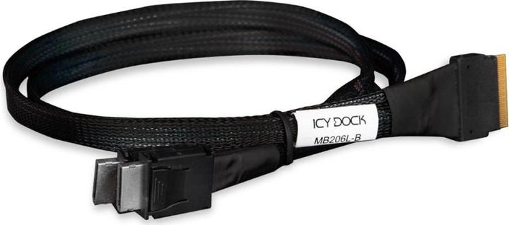 Produktbild Icydock ICY DOCK Kabel SlimSAS 8i SSF-8654 zu 2xOCLink 4i, SFF-8611 Kabel-0,5M