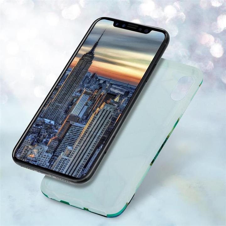 Actual product image Cadorabo IMD TPU Colorful Marble Cover (Apple iPhone X)