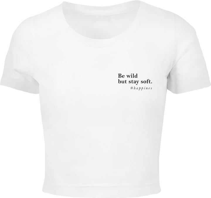 Actual product image Merchcode Ladies Happines Cropped Tee - 118943 (L)