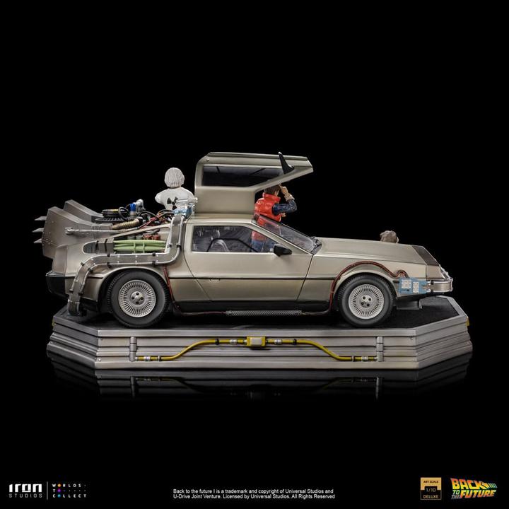 Image du produit Iron Studios Retour vers le Futur Statuette 1/10 Art Scale DeLorean Full Set 23 cm