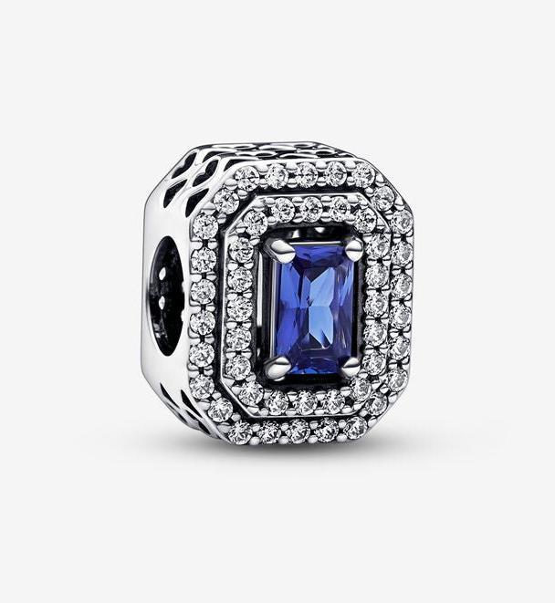 Actual product image Pandora Charm Sparkling Blue Stone (Silver 925, Zirconia)