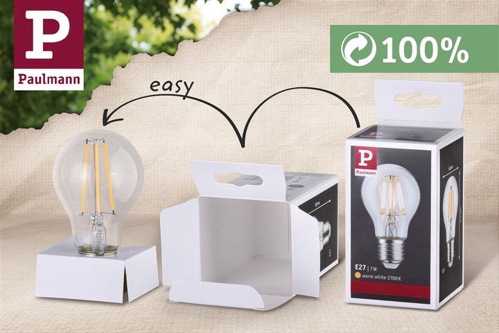 Actual product image Paulmann 1879 Filament 3-step dim drops (E14, 4.90 W, 450 lm, 1 x, F)