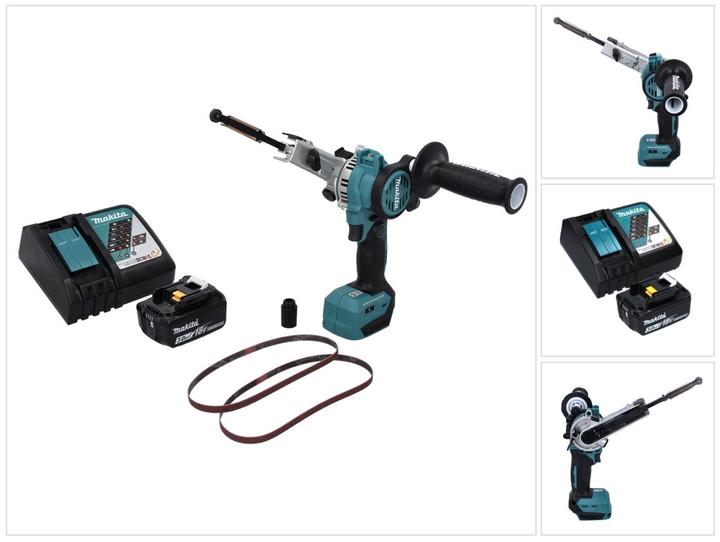 Immagine prodotto Makita DBS 180 RF1 Batteria a nastro 18 V 9 x 533 mm Brushless + 1x batteria 3,0 Ah + caricatore (Smerigliatrice)