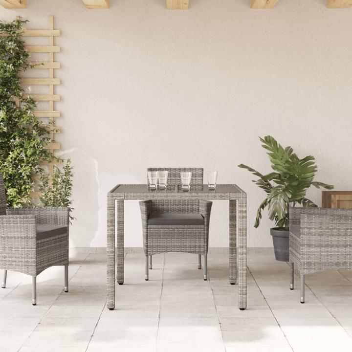 Image du produit VidaXL Gartentisch mit Glasplatte (90 cm)