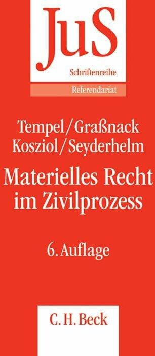 Immagine prodotto Materielles Recht im Zivilprozess (Tedesco, Christiane Grassnack, 2014)