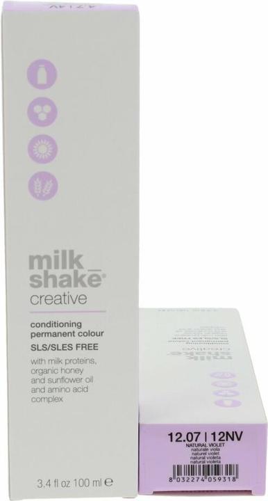 Image du produit Milk_Shake Vopsea permanenta Creative 12.0712NV, Violet naturel, 100ml (100ml, 12.0712NV, Violet Naturel)