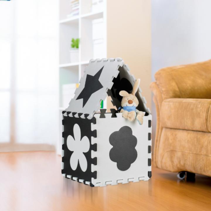 Actual product image Relaxdays Puzzle mat with border and motifs (31.5 x 31.5 x 1 cm)