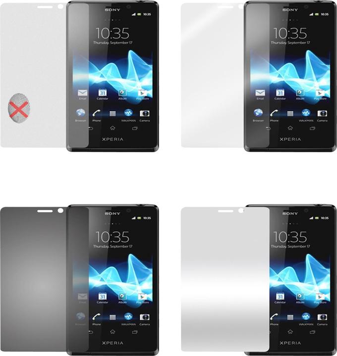 Actual product image Cadorabo 4x protective film (1 Piece, Sony Xperia T)