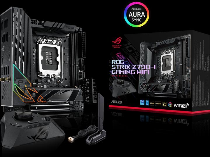 Productafbeelding ASUS ROG STRIX Z790-I GAMING WIFI (LGA 1700, Intel Z790, Mini-ITX)