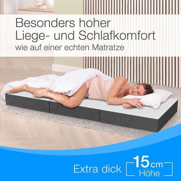 Actual product image Bestschlaf Premium Visco folding mattress (75 x 200 cm, Foam core)