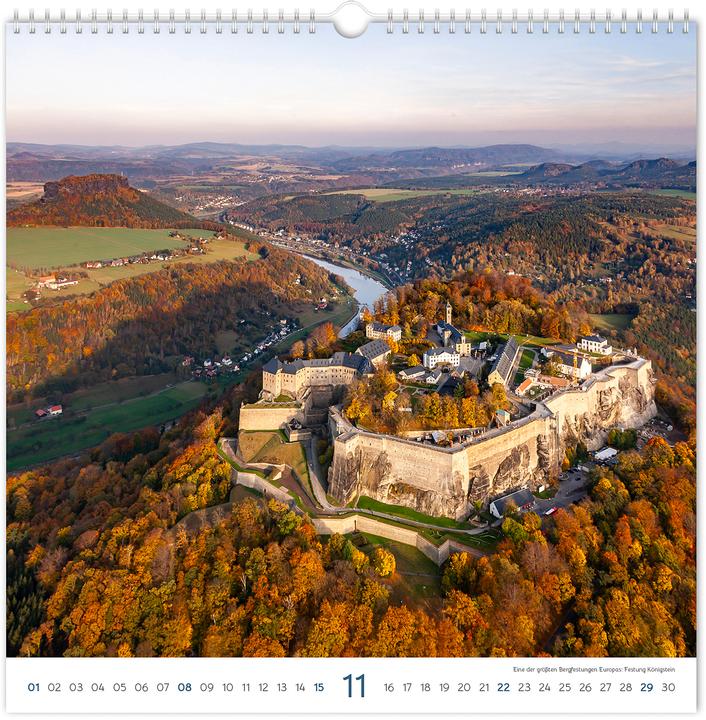 Actual product image Kalender Burgen und Schlsser Sachsen 2026 (30 x 30 cm, German)