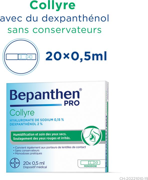 Energie-Label Bepanthen PRO Augentropfen (10 ml, 20 x 0,5 ml)