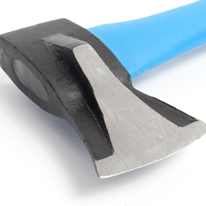 Actual product image XPOtool Splitting Axe 1000g Fibreglass Handle 600mm Carbon Steel Blade Wood Log Chopping Hatchet
