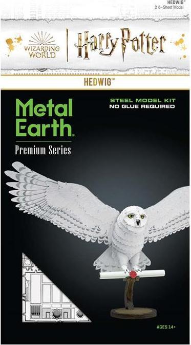 Actual product image Metal Earth Harry Potter Hedwig