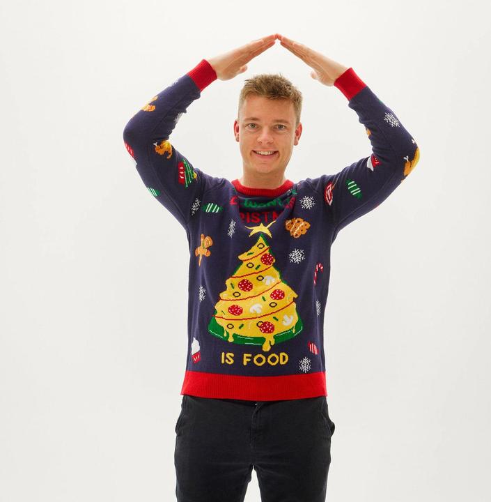 Image du produit Christmas Sweats All I Want For Christmas Is Food (Tout ce que je veux pour Noël) Sweat à LED (L)