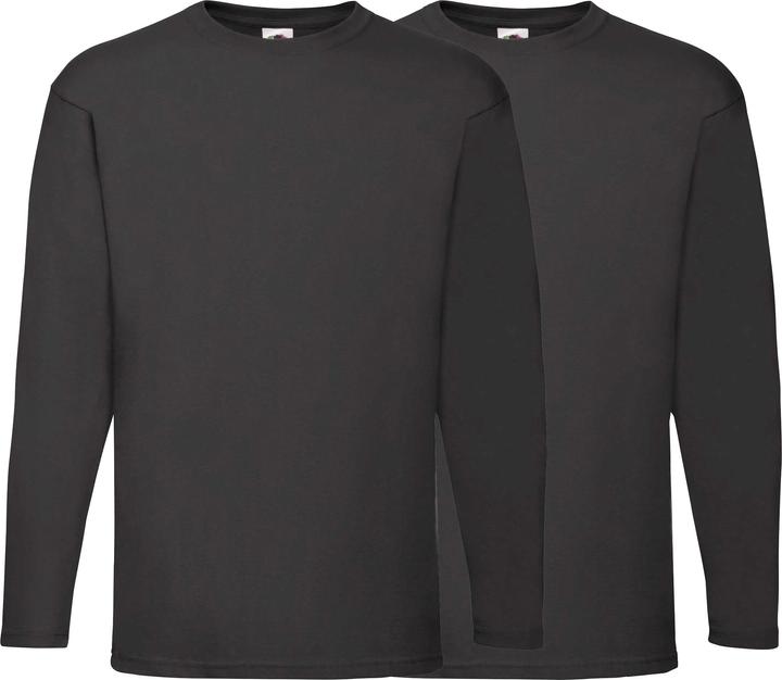 Fruit of the Loom Herren-Langarmshirt 2er-Pack