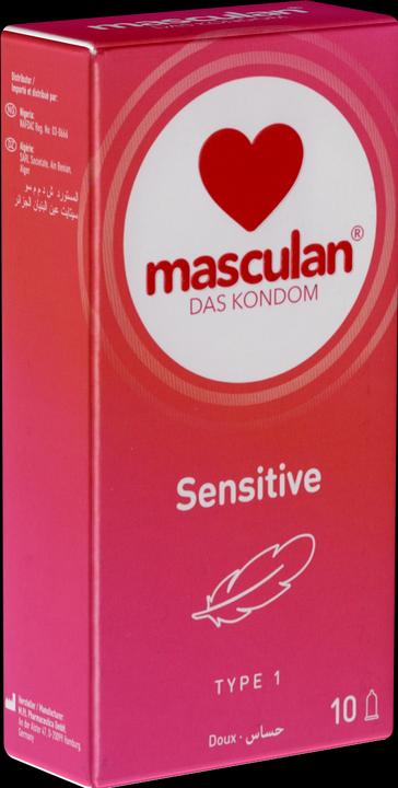 Actual product image Masculan Type 1" (sensitive) 10 delicate pink condoms for sensual moments (10 pcs.)