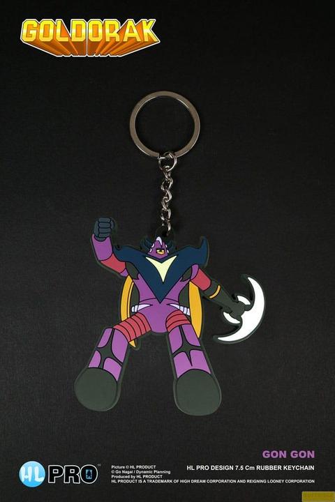Actual product image High Dream Goldorak porte-clés caoutchouc Gon Gon 7 cm