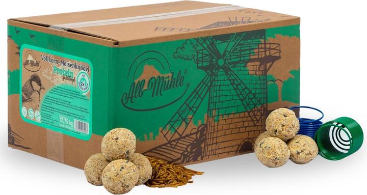 Lyra Pet Meisenknödel aus der ALB-MÜHLE ohne Netz Pein + 2 Spender (150 x)
