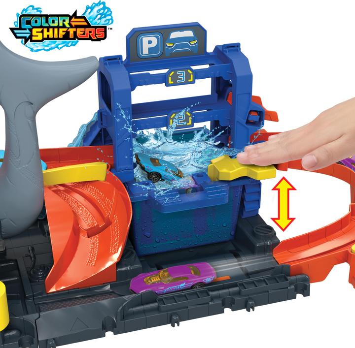 Actual product image Hot Wheels City Ultimate Shark Car Wash