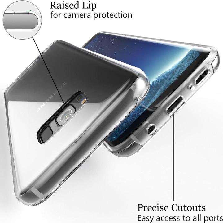 Immagine prodotto Nalia caso del telefono cellulare a 360 gradi (Samsung Galaxy S8+)