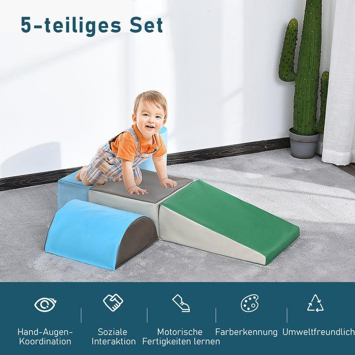 Actual product image Swisshandel24 Building block set of 5 foam building blocks Building toy foam blocks for 1-3 years old