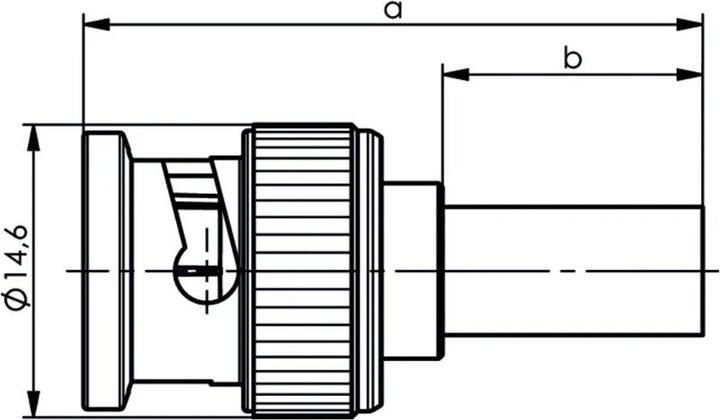 Produktbild Telegärtner BNC-Kabelstecker Crimp G01 50 Ohm, crimp/crimp, Standard, A0205, G01 (RG-58 C/U), YR23092 Belden