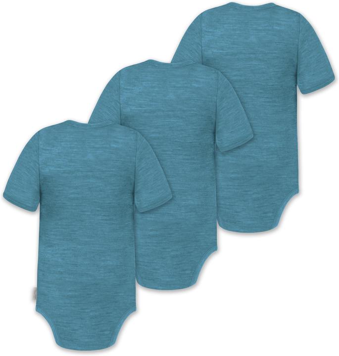 Actual product image Normani Set of 3 baby merino short-sleeved body "Tihoi" - 9311 (68)
