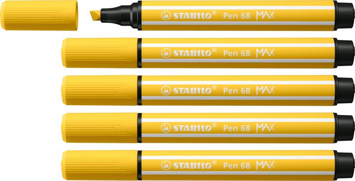 Image du produit STABILO Pen 68 MAX (Jaune, 5 x)