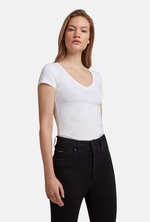 Actual product image G-Star Short Sleeve Base T-Shirt V-Neck White (L)