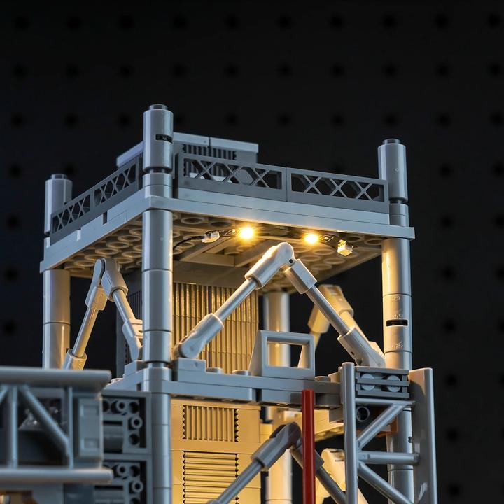 Actual product image BrickBling LED light set for LEGO NASA: Artemis launch pad (10341)