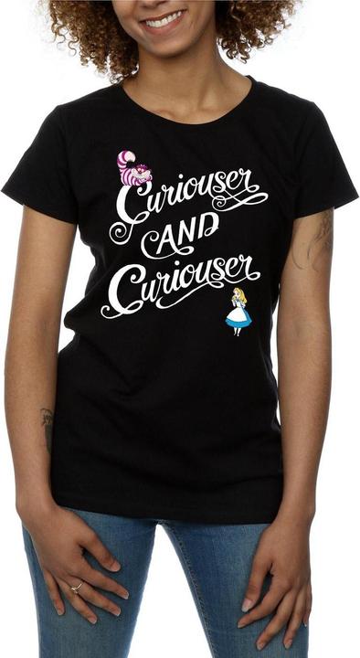 Actual product image Alice In Wonderland Womens/Ladies Curiouser And Curiouser T-Shirt (XS)