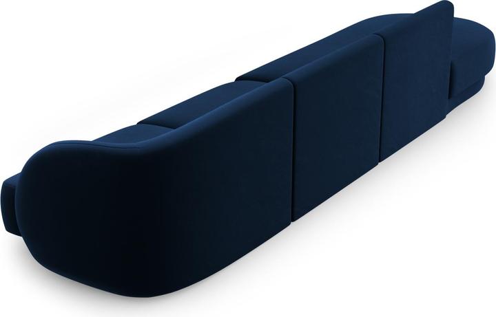 Actual product image Micadoni Left Velvet Sofa, "Miley", 4 Seats, 323x90x70Made in Europe (2 person sofa, 3-seater, 4-seater)