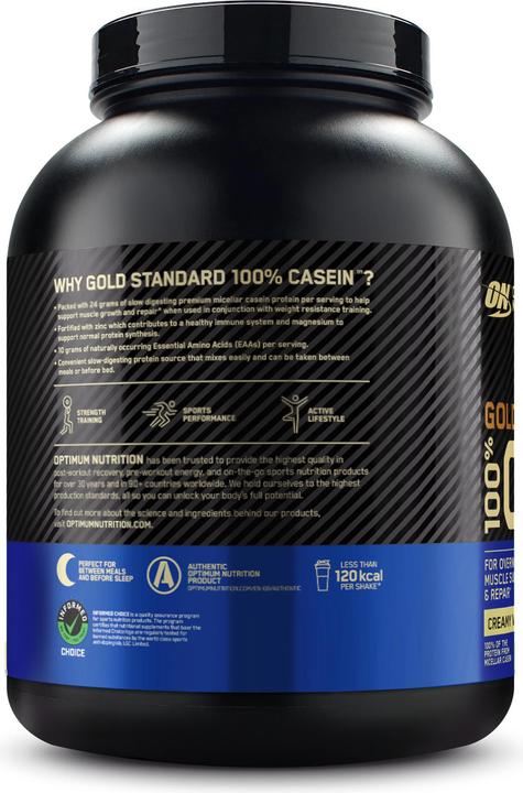 Produktbild Optimum Nutrition Gold Standard 100% Casein (Vanille, 1 Stk., 1820 g)