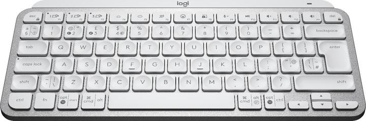 Actual product image Logitech MX Keys Mini Minimalist Wireless Illuminated Keyboard - PALE GREY - UK - INTNL (Eng. Int., Wireless)