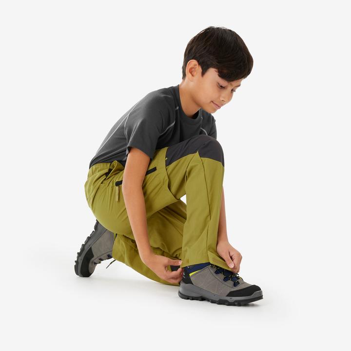 Image du produit Quechua Pantalon modulable de randonnée enfant 7-15 ans, MH500 khaki jaune (140)