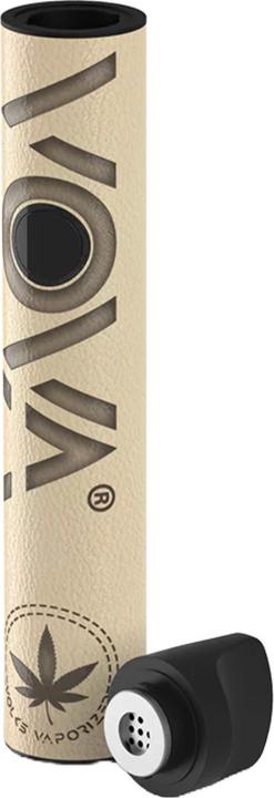 Actual product image VOVA Portable Dry Herb Vaporiser Cream Leather