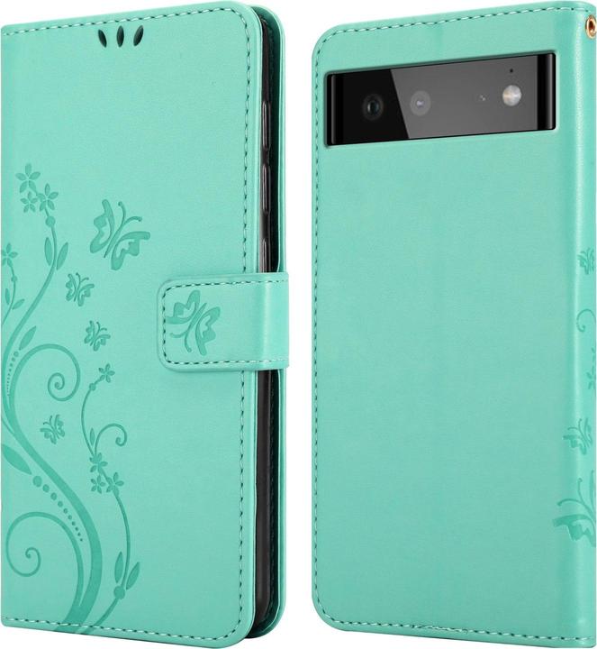 Actual product image Cadorabo Flower Book cover (Google Pixel 6a)
