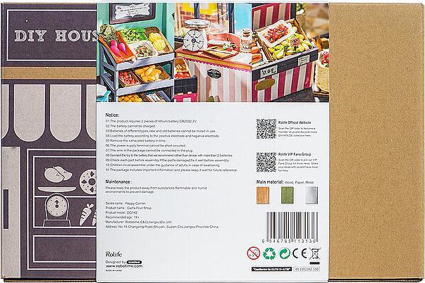 Actual product image Robotime Carl's Fruit Shop