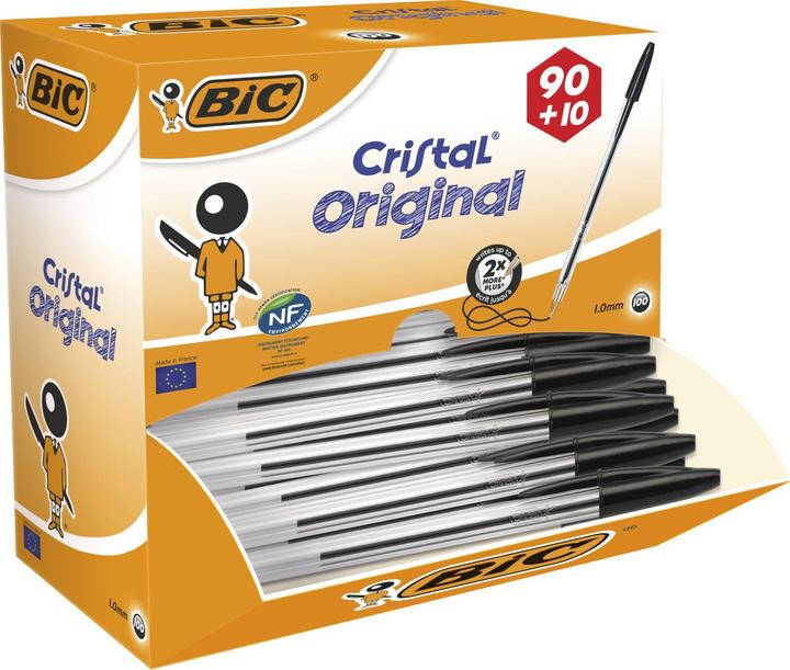 Actual product image Bic Cristal Original (Black, 100 x)