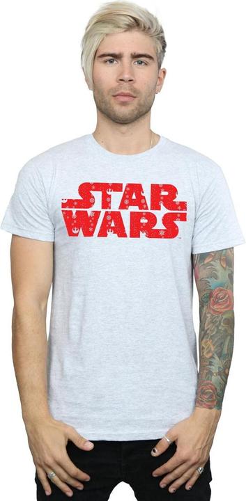 Actual product image Star Wars Mens Christmas Logo T-Shirt (M)