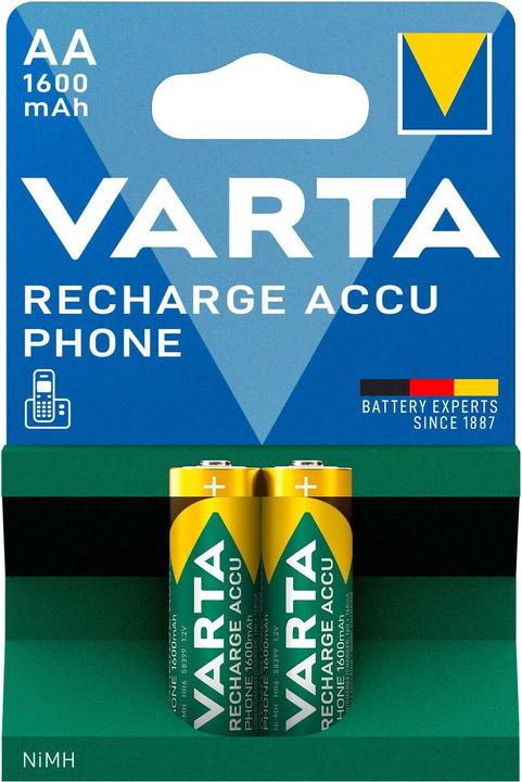 Produktbild Varta Recharge Accu Phone (2 Stk., AA, 1600 mAh)