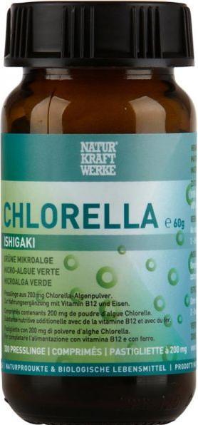 Actual product image NaturKraftWerke Chlorella Ishigaki pellets (300 Piece, Pills, 215 g)