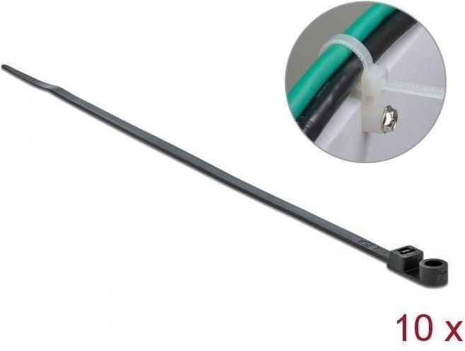 Produktbild Delock Cable Tie with Fastening Eyelet (200 mm, 10 Stk.)