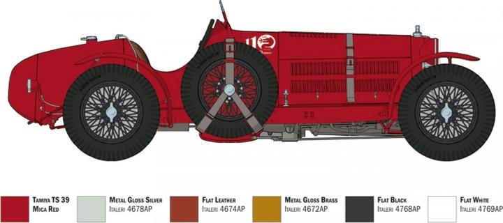 Actual product image Italeri 1:12 Alfa Romeo 8C/2300 1931 33