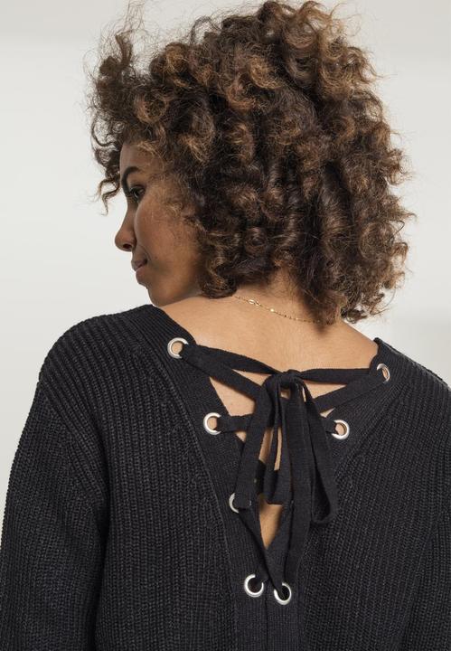 Actual product image Urban Classics Ladies Back Lace Up Sweater (XS)