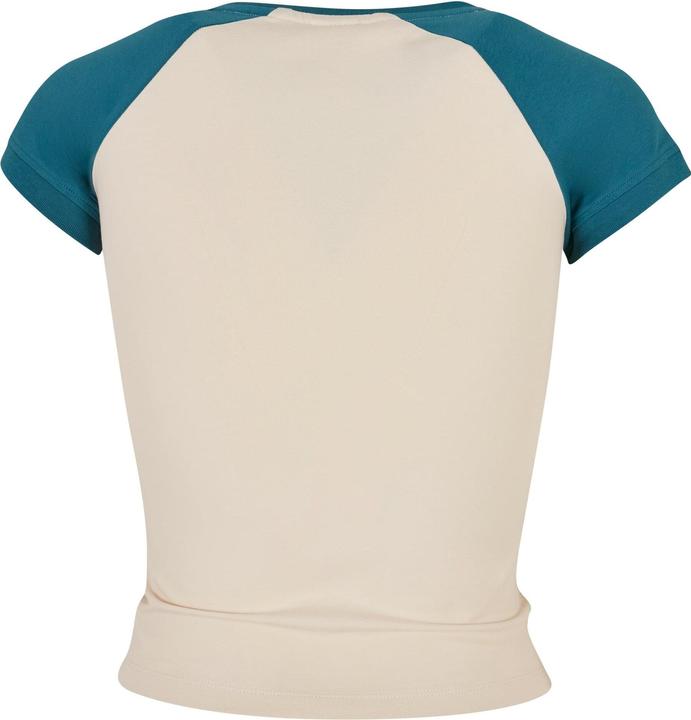 Actual product image Urban Classics Ladies Organic Stretch Short Retro Baseball Tee (XS)